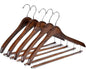 Quality Hangers Wooden Hangers Beautiful Sturdy Suit Coat Curved Hangers Great for Travelers Heavy Duty Hanger with Locking Bar - Retro Finish (5)