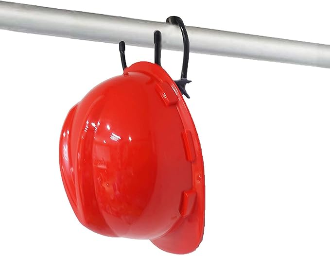 Flexible Over The Seat Hard Hat Rack Holder - Expandable Coat Rack Hanger - Universal Drying Rack Over Home Kitchen Storage Shelf Display Stand for Hanging Hats, Caps, Mugs, Coats, Helmet -2/PK