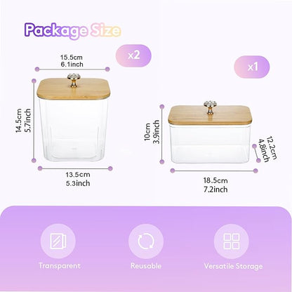 POLRAI 3 Pack Laundry Pod Containers and Dryer Sheet Holder, Laundry Room Organization Storage Containers with Lids and Labels for Detergent Pods Dry Sheet Organizing