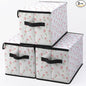 Stackable Clothes Storage Bins with Lids,Closet Organizers Fabric Cat Printing Box for Home and Office,Blanket Clothes Organizers,Under Bed Storage Containers 3 Pack.