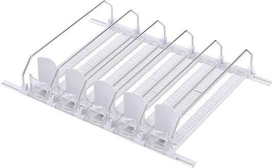 Refrigerator Beverage Storage Box Automatic Beverage Pusher Soda Can Dispenser Refrigerator Storage Box Automatic Pusher Glide Drink Organizer for Kitchen(#5)