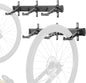 CyclingDeal Bike Wall Mount Rack - Adjustable Indoor Outdoor Storage Vertical Cycling Hook Hanger Organiser - Safe & Secure for Storing MTB Road Bicycles in Garage or Home - Upgraded 6 Bikes