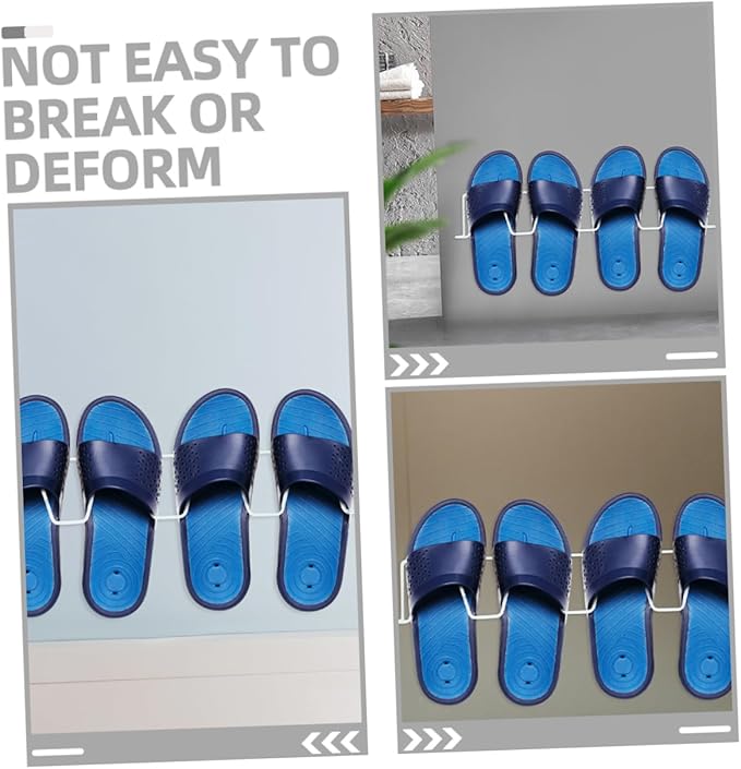 Ciieeo 2pcs Wall Mount Shoe Storage Rack Closet Hanging Organizer Shoe Organizer for Bathroom