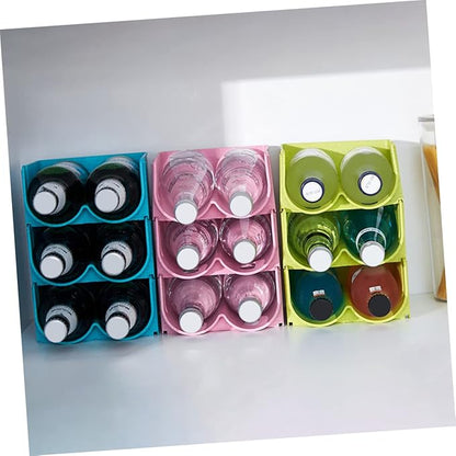 3pcs Beer Storage Rack Kitchen Rack Organizer Plastic Beer Tower Soda Can Dispenser for Refrigerator