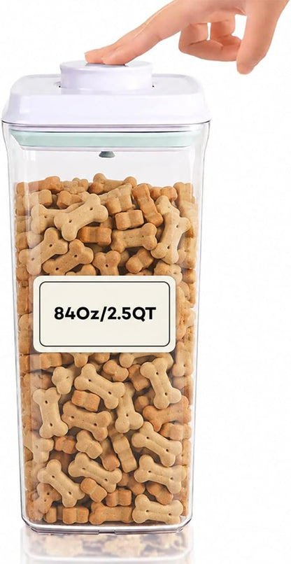 Bop Top Airtight Food Storage Containers with Lid 10.5 Cups / 84 oz | Kitchen Canister Sets | Air Tight Pantry Container | Pop Top Dry Food Storage Containers for Snacks, Sugar, Flour, Baking, Pasta