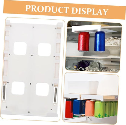 Housoutil 2pcs Space-saving Fridge Soda Can Rack Wire Rack for Drink Storage Beverage Dispenser for Water Soda Beer