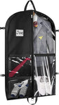 Zilink Black Dance Costume Bags Garment Bag 40 Inch for Dance Competitions with 5 Clear Zipper Pockets and Handles for Dance Competition Closet Storage