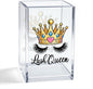 Lash Queen Acrylic Makeup Brush Organizer Holder, Lash Artist Desk Accessory Holder, Acrylic Desk Organizer Gifts for Make up Artist Eyelash Technician Cosmetologist Esthetician Beautician
