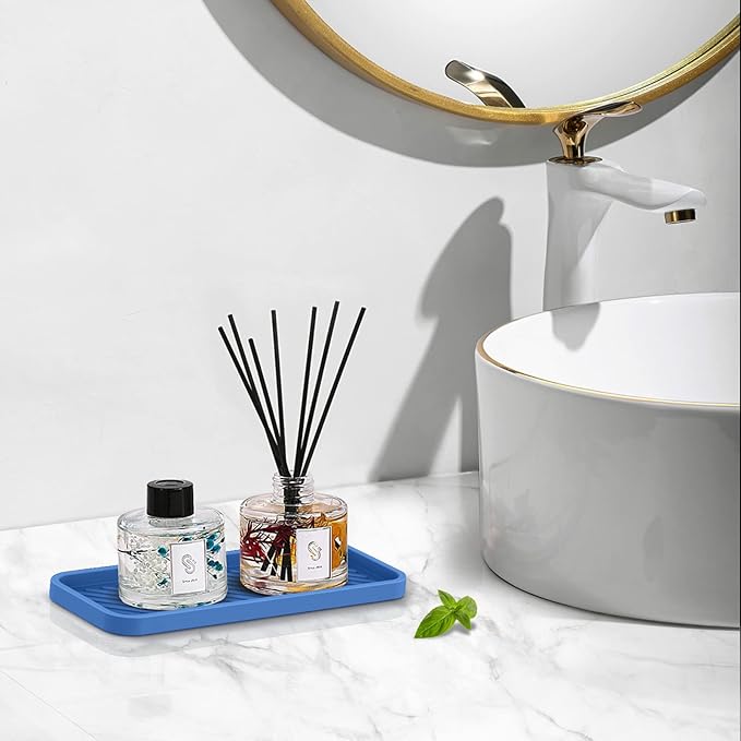 EG-SIPRO Silicone Sponge Holder, Kitchen Sink Organizer Tray, Sponge Caddy Dish Soap Holder, Scrubber, Soap Dispenser, Scouring Pad