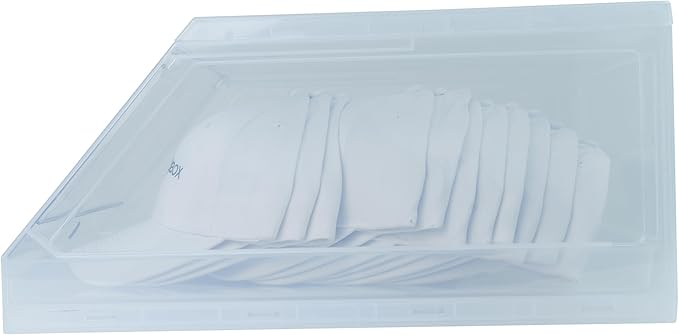 The CapBox 2.0 (2 Pack Clear) Hat Organizer for Baseball Caps, Stackable Sliding Tray Hat Rack & Hat Holder Hat Hanger Cap Storage Container 2 Yr. Warranty Anti Tilting & Tray Stopper (Clear)