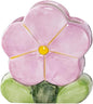 1 PC Flower Makeup Storage Box Ceramic Blossom Five Petals Pen Holder Pen Holder Desktop Storage Box (Purple)