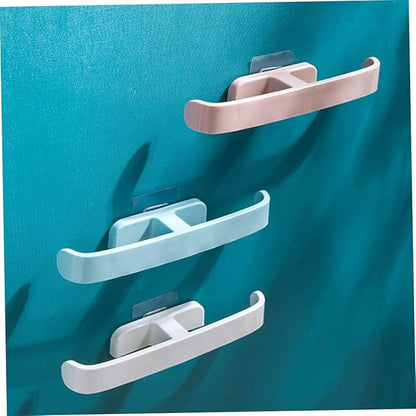 9pcs Wall Mounted Slipper Rack Closet Organizers and Storage Store Revolving Shoe Racks Door Shoe Holder Shoes Rack Over The Door Hooks Hanging Accessory Para Slot Pole Pull Rod