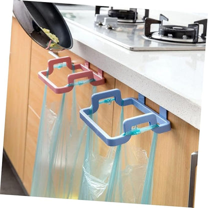 Garneck Hanging Cabinet Trash Can Garbage Bag Rack Rubbish Bag Rack Lid Holder for Kitchen Bathroom Drawer (fits Doors 2cm Thick)