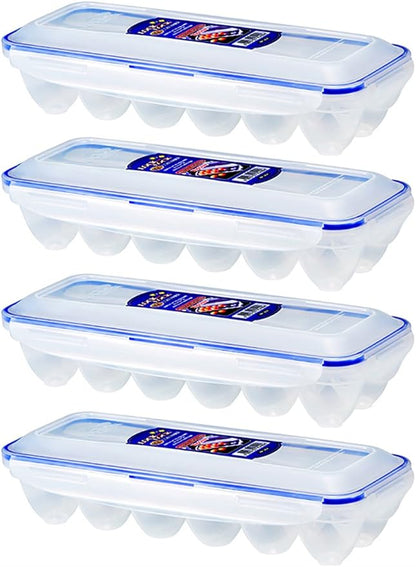 Lock & Lock Eggs Dispenser, Holder for 12 Eggs, Set of 4