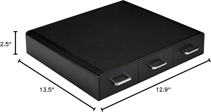 Amazon Basics K-Cup Compatible Coffee Pod Storage Drawer, 3 Easy-Open Drawers, 36 Pod Capacity, Black (Pack of 6)