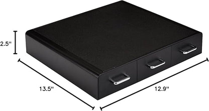 Amazon Basics K-Cup Compatible Coffee Pod Storage Drawer, 3 Easy-Open Drawers, 36 Pod Capacity, Black (Pack of 6)