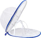 Hat Washer Cage for Washing Machine, Baseball Cap Washing Cage, Hat Cleaner for Flat and Curved Ball Caps (Fold Sapphire 1pack)