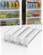 Adjustable Can Organizer for Fridge, Sliding Beverage Rack, Self-Feed Drink Storage, Front Shelf Display, Bottle and Can Holder(440 mm,3 pcs)