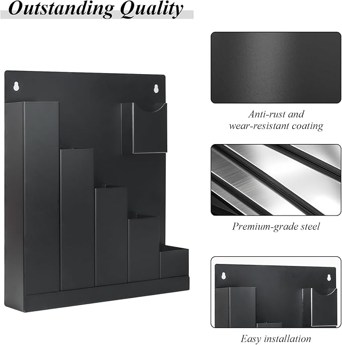 Cable Tie Holder, Cable Tie Organizer Fits Various Lengths of Zip Ties, Zip Tie Holder for Workshop, Shed, Garage, Home