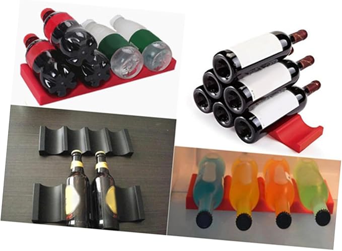 COLLBATH Silicone Tidy Tool Bar Accessories Fridge Can Beer Wine Bottle Rack Picnic Baskets and Coolers Stack Cans and Bottles Easy