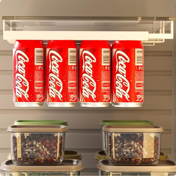 Hanging Soda Can Organizer Stacking Can Dispensers Refrigerator Hanging Storage Rack Beer Sorting and Storage Rack Beverage Storage Rack