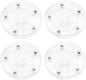 4 Pcs Clear 3 inch Acrylic Lazy Susan Rotating Turntable Organizer Bearings - Round Swivel Plate for Spice Rack, Table, Cake, Kitchen Pantry