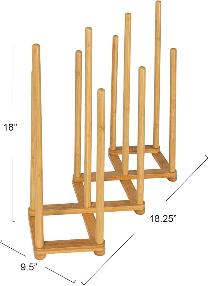 Bamboo 5 Pair Accordian Boot Rack, Natural