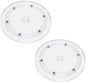2 Pcs Clear 7 inch Acrylic Lazy Susan Rotating Turntable Organizer Bearings - Round Swivel Plate for Spice Rack, Table, Cake, Kitchen Pantry