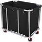 105 Gal Rolling Laundry Basket, Commercial 400L Large Capacity Heavy Duty Clothing Laundry Cart with Stainless Steel Frame and Removable Bag