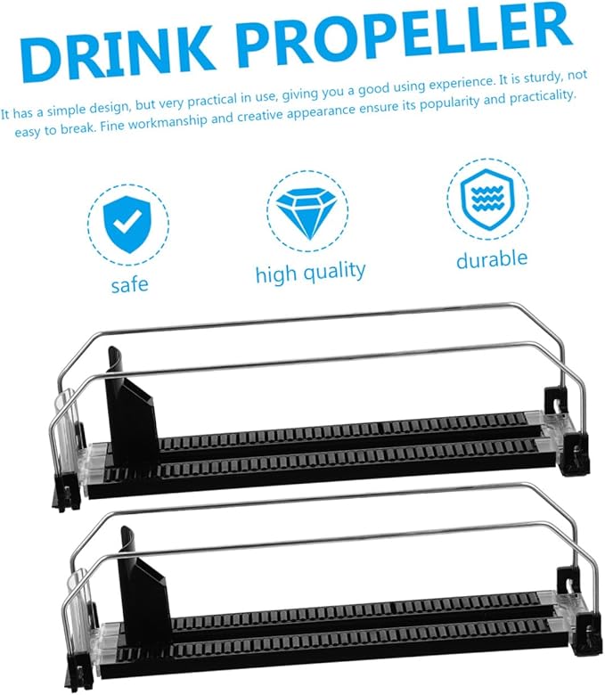 Zerodeko Automatic Drink Propeller Pusher for Beverage Dispenser Drink Pusher Machine for Fridge and Store for Efficient Beverage Storage and Organization
