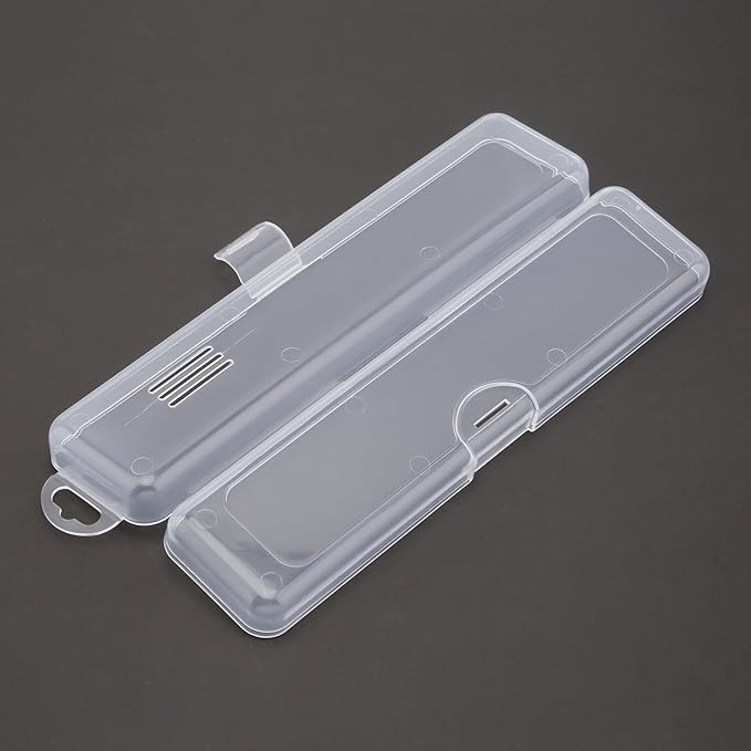 Transparent Tableware Storage Case, Portable Flatware Utensil Box, Clear Cutlery Organziers Container for Travel Camping Picnic (7.8 x 1.8 x 1.1 inch)