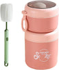 18+10 oz Reusable Yogurt Containers with Lids and Spoons,Overnight Oats Cereal Containers with Lids,Snack Cup Box Stackable Breakfast and Lunch Containers (Pink)