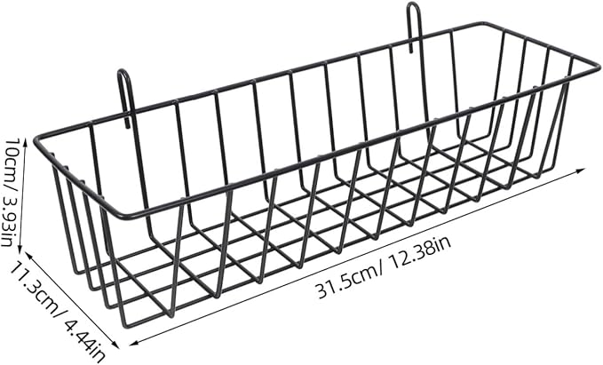 2pcs Hanging Baskets for Organizing Wire Storage Baskets for Wall Mounting Versatile Pantry and Home Decor for Kitchens Bathrooms and Garages