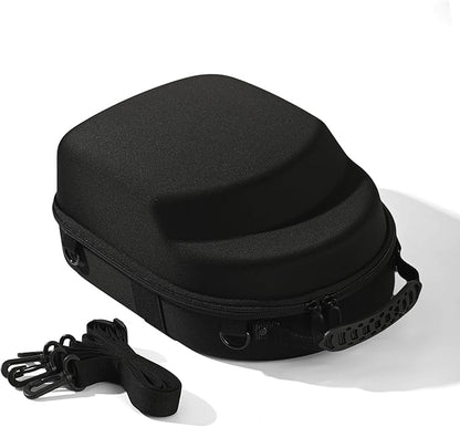Black Hat Travel Case,Hat Case for Baseball Caps with Carry Handle and Adjustable Shoulder Strap Travel Hat Box for Travel and Home Storage