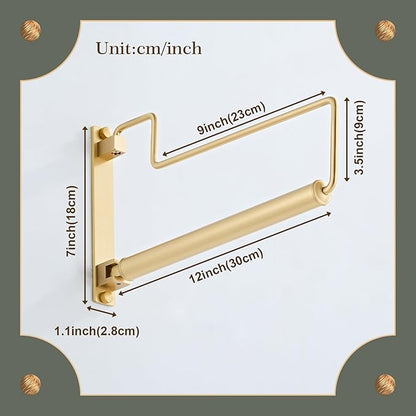 NEWRAIN Clothes Drying Rack, Laundry Racks for Drying Clothes, Wall Mounted Swing Arm Clothes Hanger for Laundry Room, Garage, Indoor & Outdoor Use,Brushed Gold