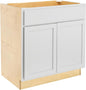 Quicklock RTA (Ready-to-Assemble) | Base Kitchen Cabinets - Shaker Style | Made in America (Pure White, 36" Wx34.5 Hx24 D Sink Base)