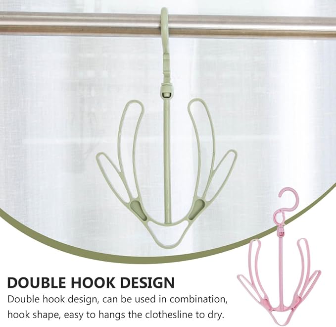 3Pcs Shoe Drying Rack Hooks Plastic Shoes Organizer Hanging Slipper Drying Racks for Home Balcony Storage Random Color Random Color