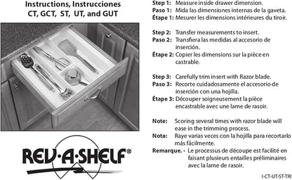 Rev-A-Shelf - CT-2W-52 - Medium White Cutlery Tray Drawer Insert