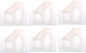 YBM HOME Double Shoe Storage Slots Organizer for Closet, Shoe Holder Space Saving Design, 6-Pack, 2161 Frosty White