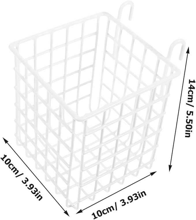SOLUSTRE Iron Hanging Basket Storage Rack for Kitchen and Bathroom Versatile Wire Organizer for Cabinet Doors Space Saving Design Capacity for Utensils and Toiletries