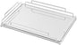 Tieson Mirror Tray Contemporary Silver Dresser Perfume Tray Bathroom Dresser Bedroom (Silver)
