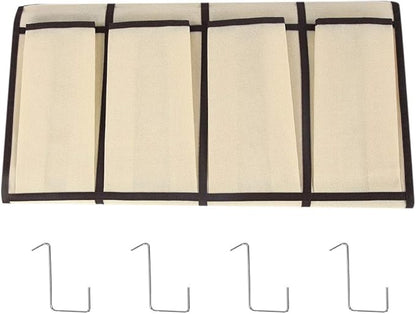 24 Pockets Hanging Shoe Organizer, Over The Door Shoe Organizer Hanging Shoes Storage Bag Door Shoe Rack Organizer for Men Women
