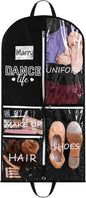 Blushtier Cheer Garment Bags for Cheerleading 40 Inch Uniform Hanging Garment Bags for Dance Costumes Clothes Bag with 5 Pockets and Side Zip Travel Storage Cheer Uniform (Dance)