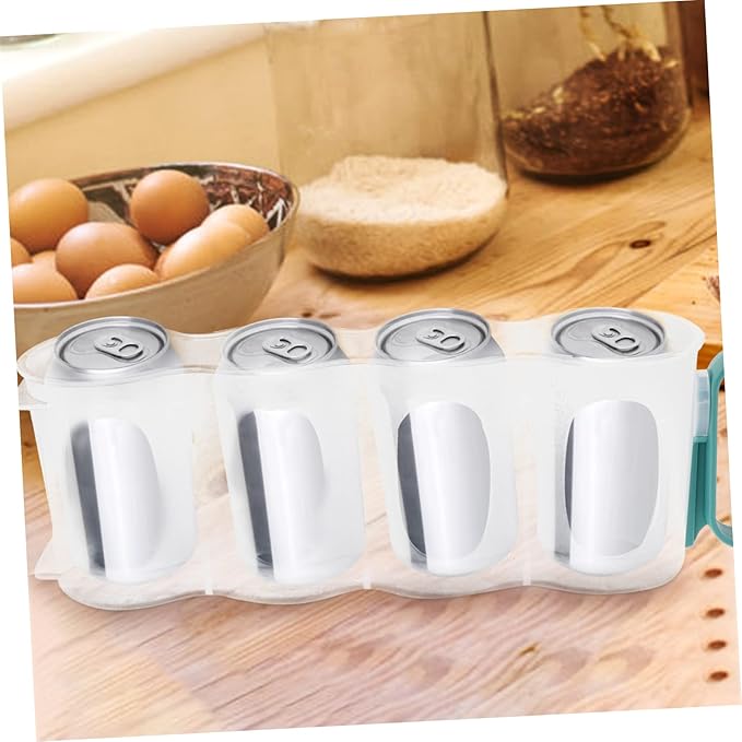 Soda Can Beverage Dispenser Organizer Storage Bin for Fridge Freezer and Pantry Versatile Can Holder for Beer Soda and Space-Saving Design