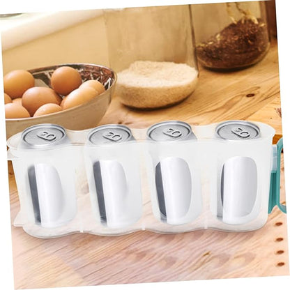 Soda Can Beverage Dispenser Organizer Storage Bin for Fridge Freezer and Pantry Versatile Can Holder for Beer Soda and Space-Saving Design