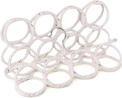 Tosnail Pack of 2 Scarf Hanger Holder Organizer Space Saver for Tie, Belt, Scarves, Socks - White