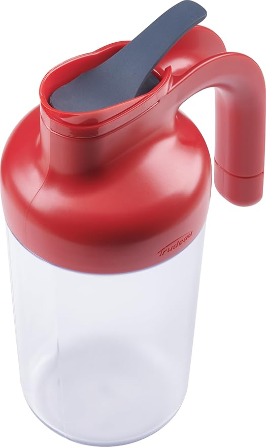Trudeau Syrup Dispenser, 19oz, Red