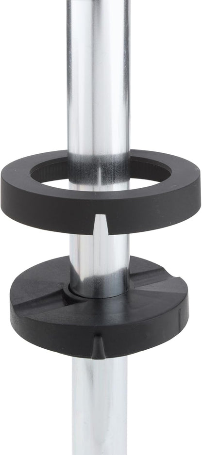 Rev-A-Shelf 2 Tier Full-Circle Lazy Susan for Corner Wall Cabinets Plastic 18" Double Shelf Swivel Kitchen Spice/Can Organizer, White, 3072-18-11-52