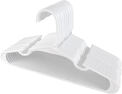 Utopia Home 20 Pack Kids Hangers - 11.5 Inch Plastic Baby Hangers for Closet - Childrens Hanger for Clothes & Infant Hanger for Closet - for Everyday Standard Use (White)