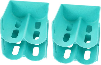 Ciieeo 4pcs Stackable Soda Can Organizer Racks Beverage Storage for Fridge Pantry Kitchen Countertop Easy to Use and Space-Saving Design Blue Color